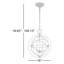 3 - Light Weathered Galvanized Sphere Pendant