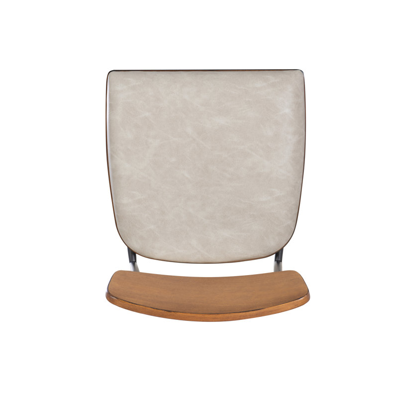Bridgestone Upholstered Counter Stool with Metal Frame, Cream