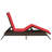  Patio Sun Lounger Brown And Red PE Rattan 1-Person-157692172-157692175