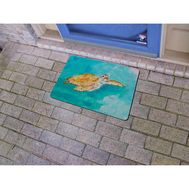 Tapis de porte antidérapant intérieur / extérieur Tran, Rectangle 1 pi 6 po x 2 pi 2 po