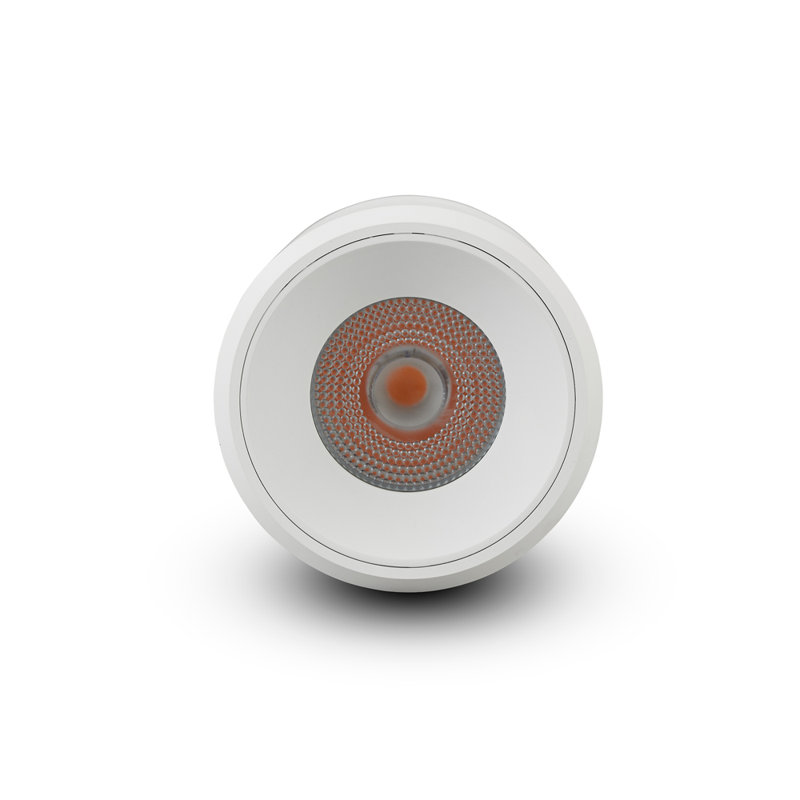 Plafonnier encastré rond à DEL de 4,25 po certifié NTE ETL, angle de faisceau 33, blanc