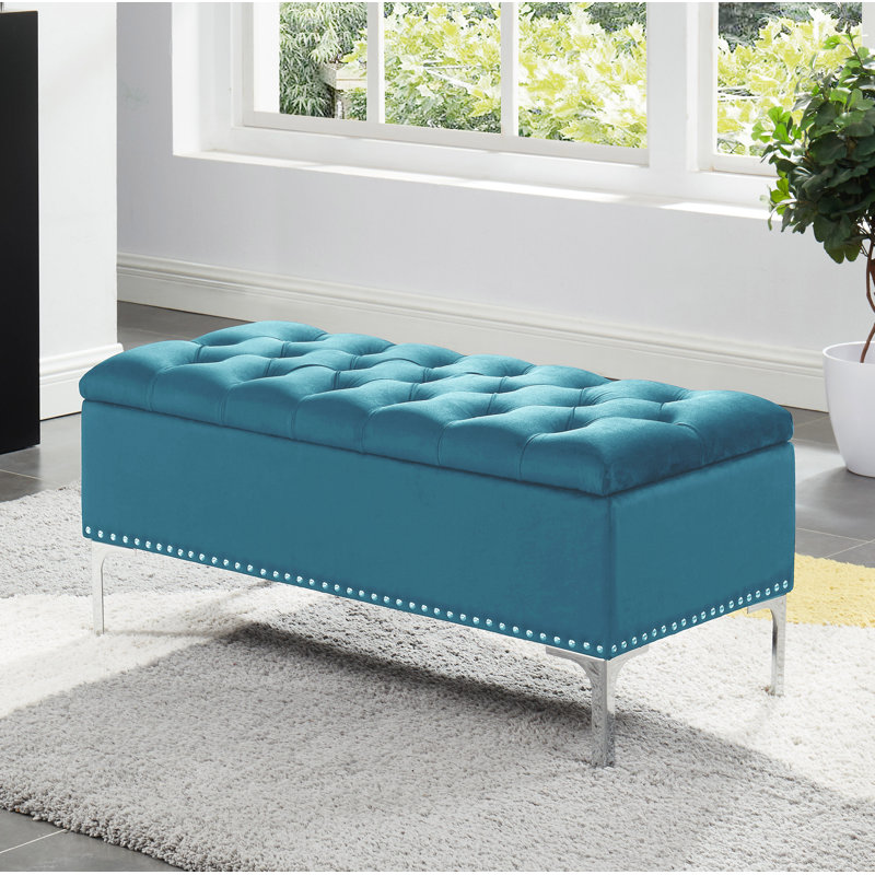 Banc de rangement Carmel Barrie, Bleu