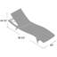 Chaise longue inclinable 78 po avec table Kiaura