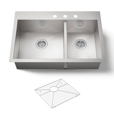 Vault™ 33" L x 22" W Dual Mount Kitchen Sink