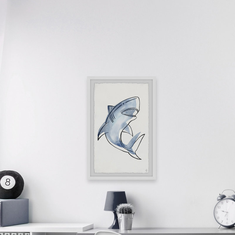 Chumley 'Shark's Teeth' Framed Print, 12" H x 8" W x 1.5" D