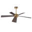 Ventilateur de plafond à 5 pales à DEL à intensité variable et télécommande, moteur CC réversible à 6 vitesses sans bruit-1606671686-1592565382