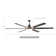 Brillion 72" 6-speed Reversible Ceiling Fan with Dimmable LED Lights and Remote Control