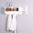 White Wooden Coat Rack With 4 Hooks And Compact Storage Shelf For Entryway Functional Home Entry-417270138