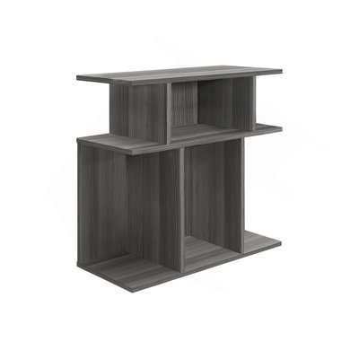 Accent Table, Side, End, Nightstand, Lamp, Living Room, Bedroom, Grey , Contemporary, Modern