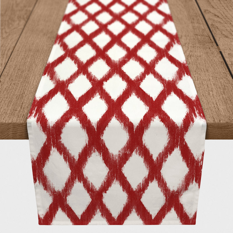 Chemin de table Carlvin, 72 po x 16 po, Rouge