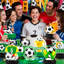Soccer Party Supplies, 9 Pcs Soccer Ball Honeycomb Centerpiece