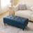 Faux Leather Ottoman Bench With Tufted Seat, Padded Upholstered Bench For Bedroom, Entryway, Dining Room-253473221