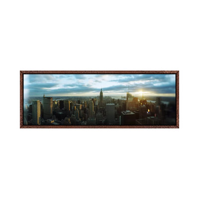 Buildings In A City, Empire State Building, Manhattan, New York City, New York State, USA 2011 by Panoramic Images - Panoramic Gallery-Wrapped Canvas Giclée on Canvas