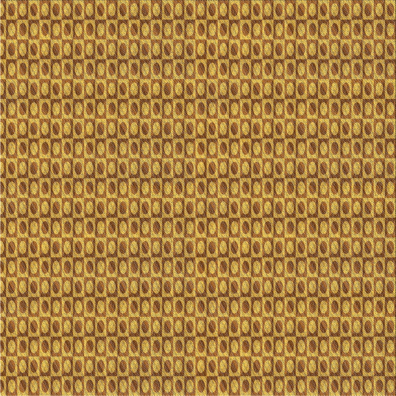 Tapis brun Power Loom, Carré 6 pi