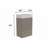 20" Striped Bathroom Vanity With Ceramic Sink-2037503948