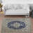 Plush High Pile Soft-Type Printed Rug with Intricate Geometric Design for an Elegant Touch to Your Living Room or Bedroom-54998037