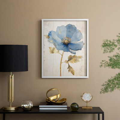 FLORAL Series XXXVII - reproduction encadrée de qualité supérieure - prête à être accrochée - aucun clou requis
