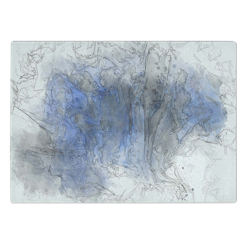 Tempered Glass Remember the Shadow Chopping Board, 39 cm W x 28.5 cm L