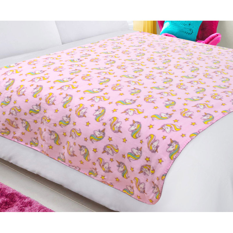 Cute Supersoft Unicorn Blanket Throw