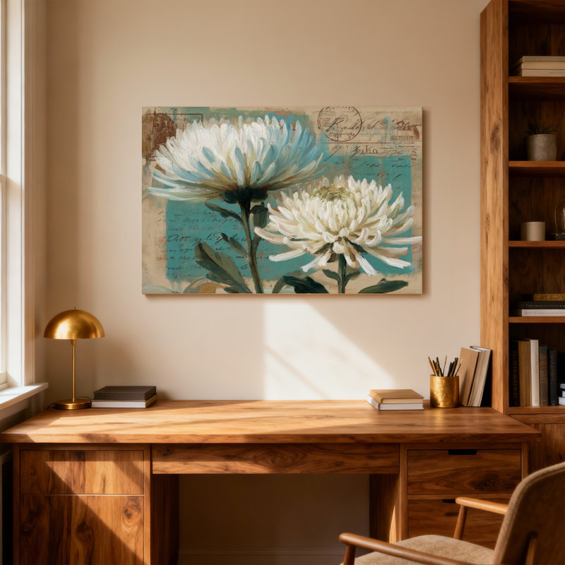 Plantes et fleurs, H 12 po x l 18 po