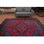 Tapis traditionnel rétro audacieux et coloré 7 x 9