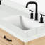 Meuble-lavabo double avec comptoir en quartz pur ARIEL Monroe 73-99405155