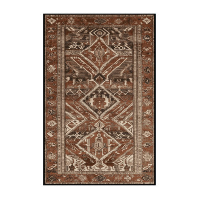 Tapis brun lavable à la machine