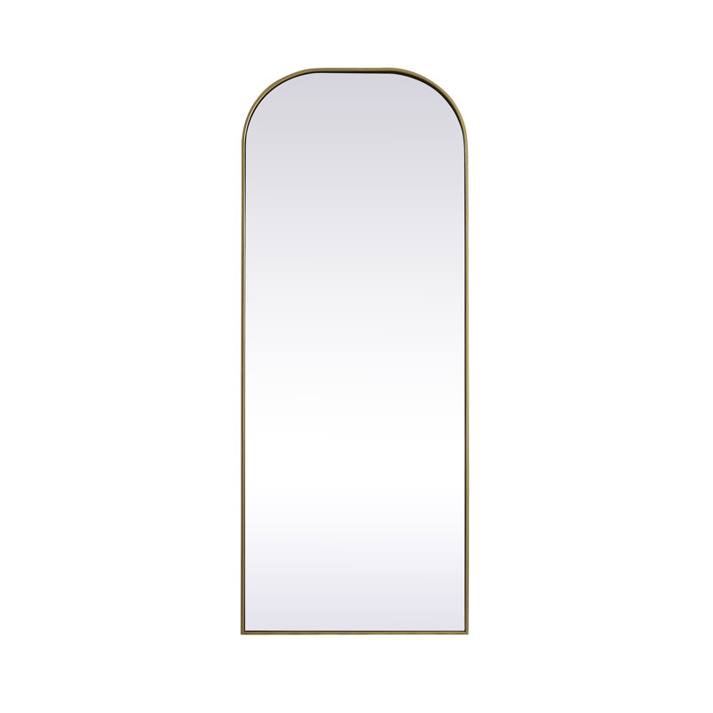 Miroir de plancher Sabine, Laiton, 74 po x 28 po