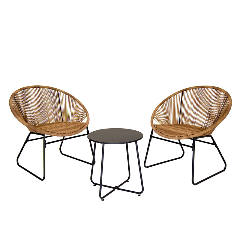 Zanzibar Tea For Two Bistro Set Natural