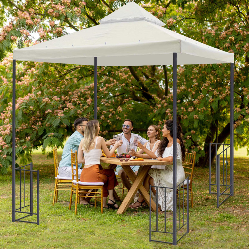 Couvercle de remplacement UV30 + pour abri de jardin à 2 niveaux 8 x 8 pi Yescom, Blanc