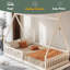 Lit simple en bois avec clôture-1727543927