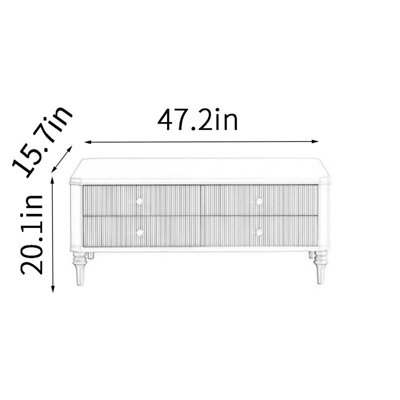American simple coffee table