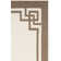 Tapis beige / brun crocheté à la main Asher