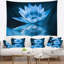 Tapisserie florale de nénuphar bleu-28502948