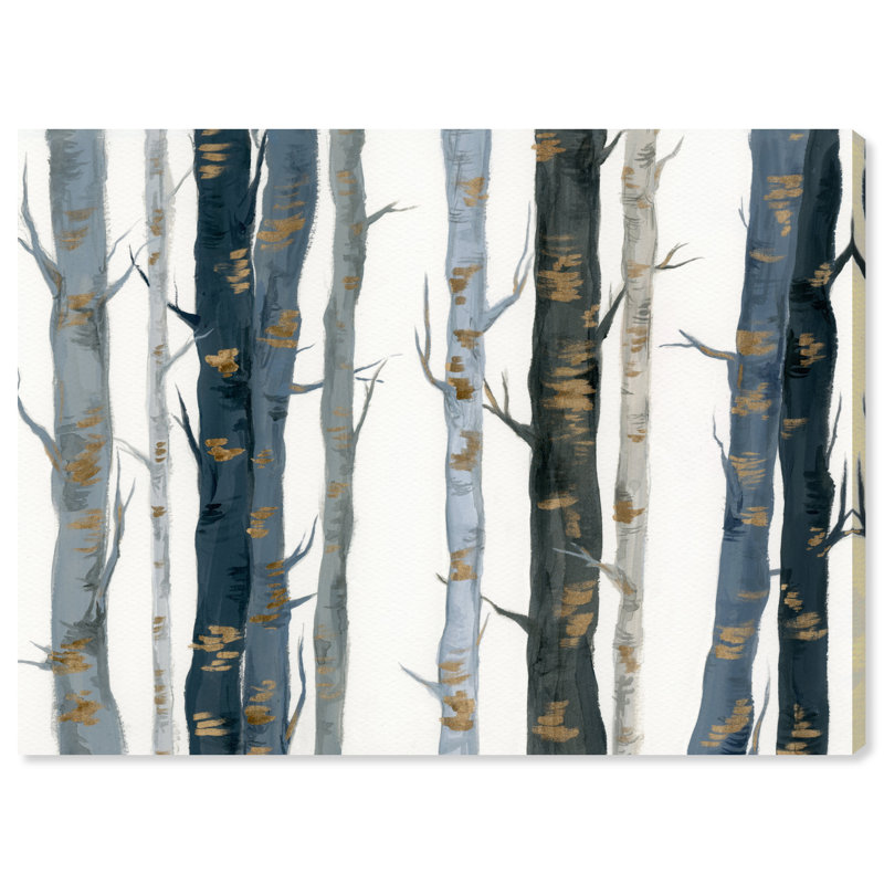 Nature et paysage derrière les bois - impression sur toile tendue, H 10 po x l 15 po, Toile tendue