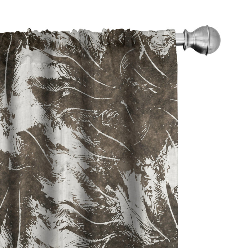 Semi Sheer Curtain Pair, 28" W x 95" L