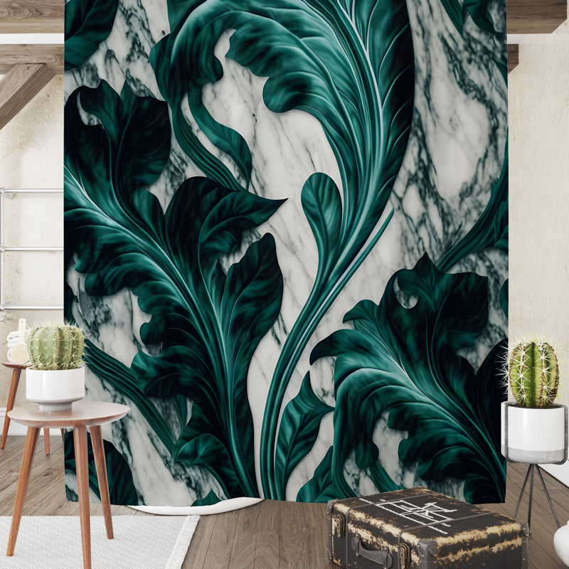Rideau de douche Floral, H 72 po x l 70 po
