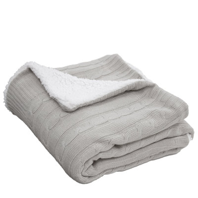 Cable Knit Throw Blanket