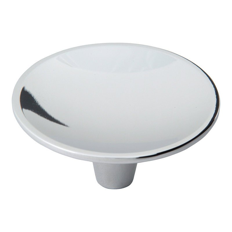 Dap 2-1/2" Diameter Round Knob, Polished Chrome