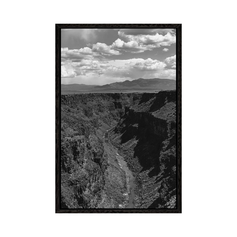 Rio Grande Gorge IV 1 Piece Wall Art on Canvas, 152.4cm H x 101.6cm W x 3.81cm D, Black Framed