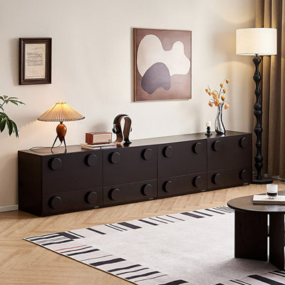French Cream Style Combination TV Cabinet