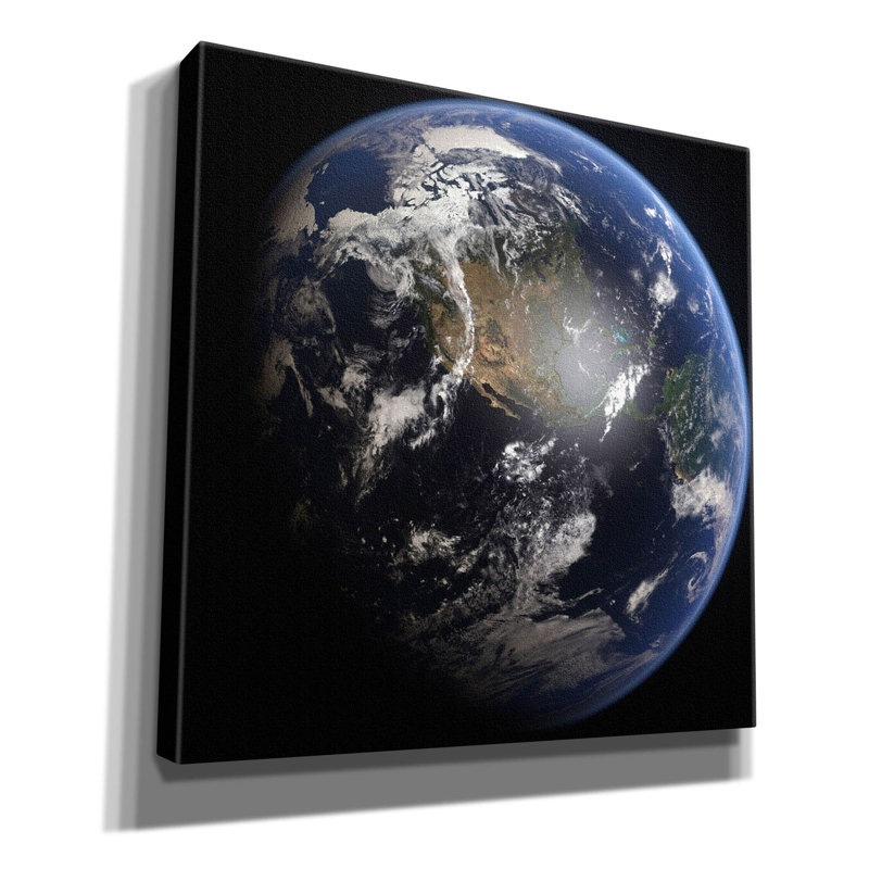 Terre sur toile, H 26 po x l 26 po x P 1,5 po