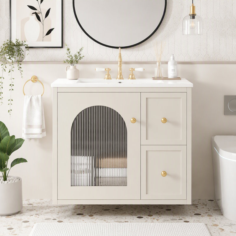 Ensemble de meuble-lavabo 24 "24", Beige