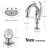 Widespread 2-handle Bathroom Faucet-98253445