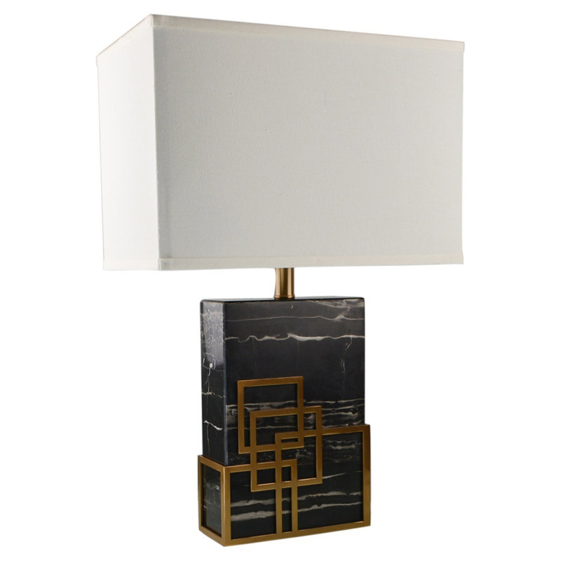 Afyon 23.62" Antique Brass/Black Table Lamp