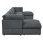 Canapé modulaire de coin avec repose-pieds Annai-1162151139