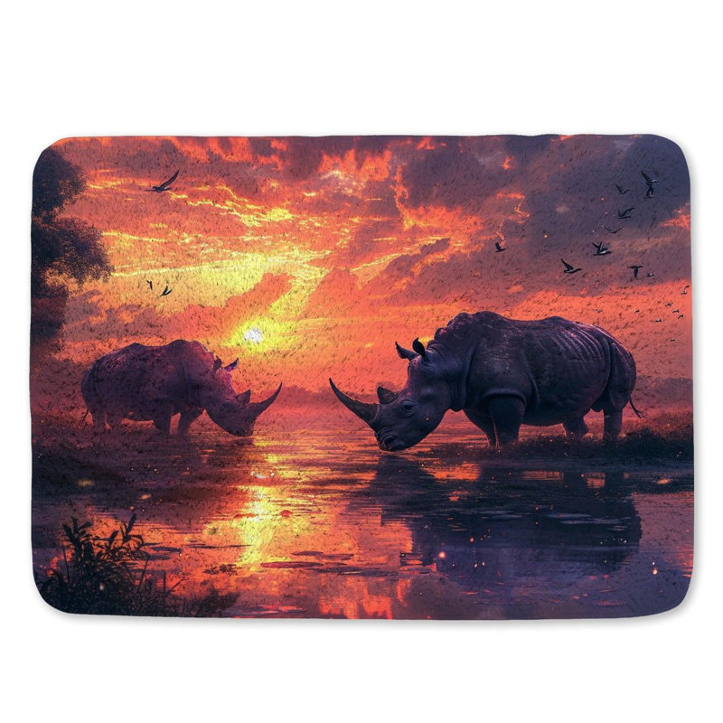 Tapis de bain en microfibre / microsuède Jontel, L 17 po x L 24 po