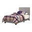 Lit simple à panneau tapissier gris avec détails cousus et une allure de chambre à coucher confortable en similicuir-1421268123-1421268122
