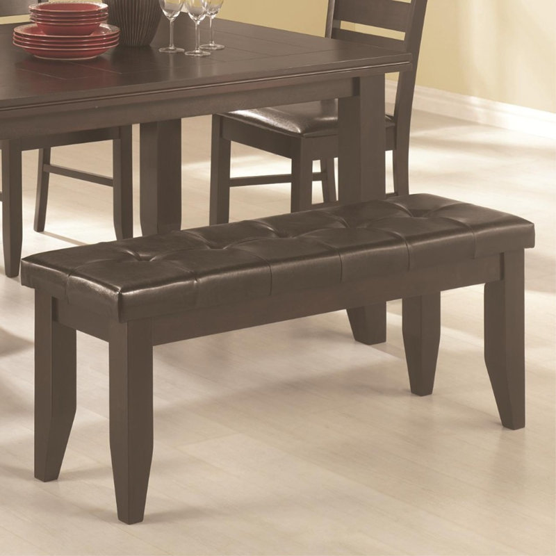 Sirois Faux Leather Upholstered Bench