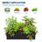 36 Inch Railing Planter Box for Balcony, Black Metal Window Flower Box with Drainage Holes, Outdoor Deck & Fence Garden Planter-1732378196